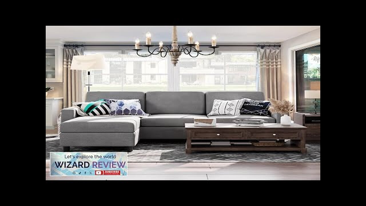 Shintenchi 79 Inch Convertible Sectional Sofa Couch Modern Linen Fabric L-Shaped Review