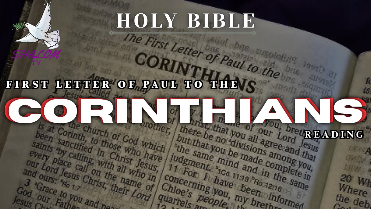 Complete Reading Of First Letter of PAUL to CORINTHIANS (NIV) | HOLY BIBLE