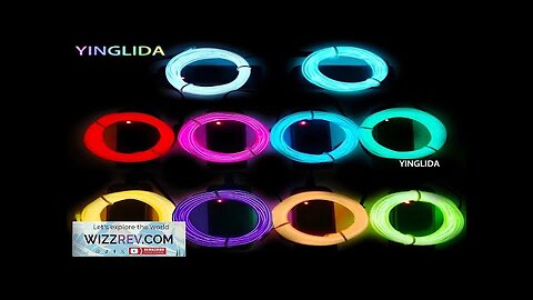 EL Wire 1M/2M/3M/5M/10M Flexible Neon Licht Draht Led Dance Party Atmosphäre Decor Review