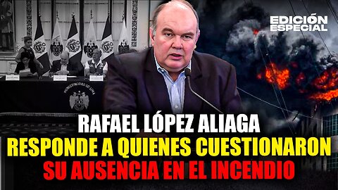 #EnVivo Rafael López Aliaga responde a sus detractores quienes cuestionaron su ausencia en el incendio