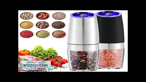 Electric Pepper Grinder Stainless Steel Automatic Gravity Shaker Salt Pepper Grinder Spice Review