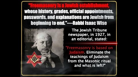 Freemasonry is Jewish