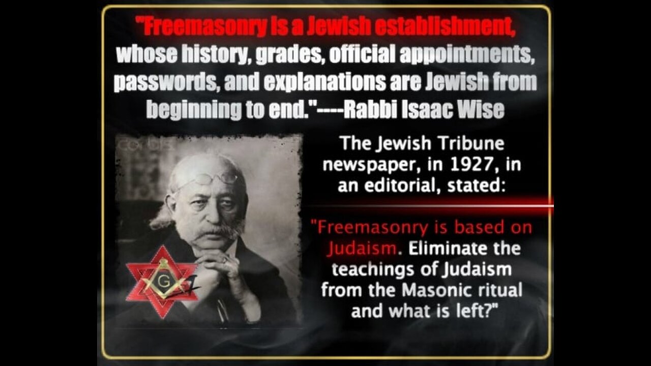 Freemasonry is Jewish