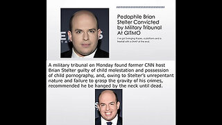 GITMO Tribunal Finds Brian Stelter Guilty of Crimes Against Humanity