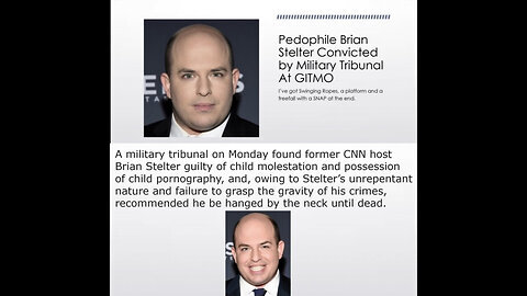 GITMO Tribunal Finds Brian Stelter Guilty of Crimes Against Humanity