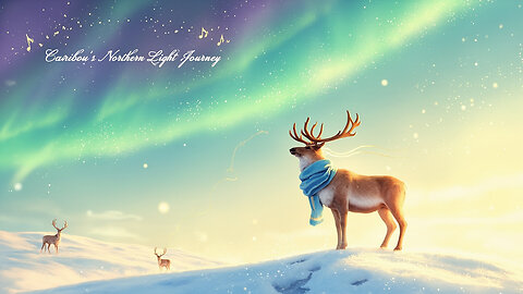 Caribou’s Northern Light Journey 🦌✨ | Gentle Aurora Adventure Song for Kids