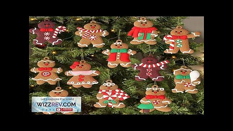 12pcs Gingerbread Man Ornaments for Christmas Tree Assorted Gingerbread Figurines Ornaments Review