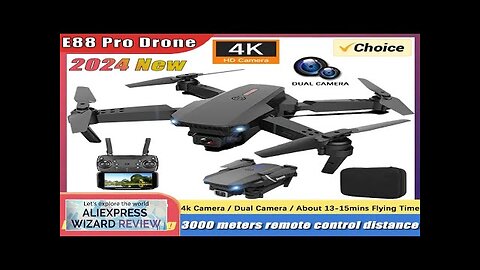 New E88Pro RC Drone 4K Professinal With 1080P Wide Angle Dual HD Review