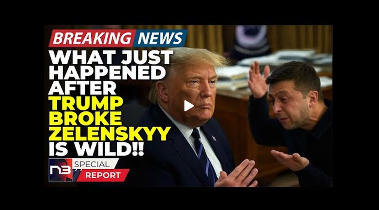 Breaking: What Just Happened Seconds After Trump Broke Zelensky Has The Entire World Laughing Now