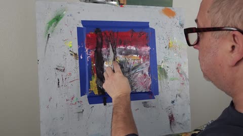 Watch This Abstract Painting Transform | Relaxing Oil & Cold Wax Process