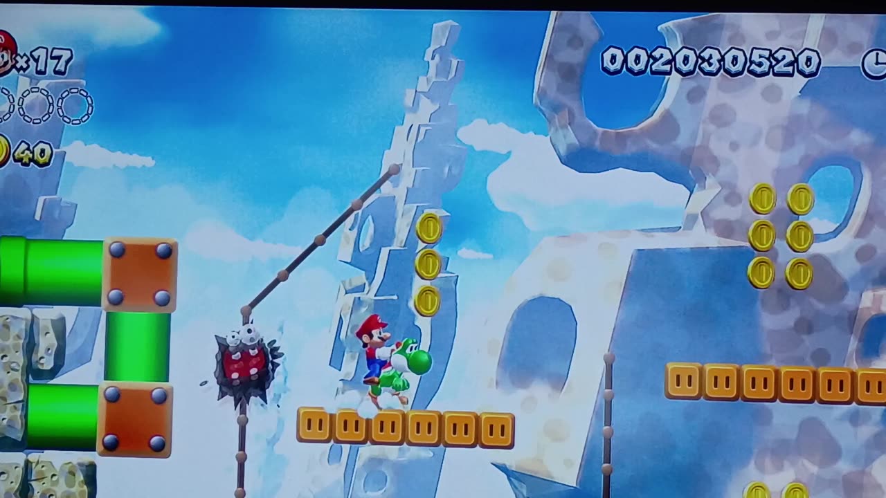 Super Mario Switch Fuzzy Clifftops 1