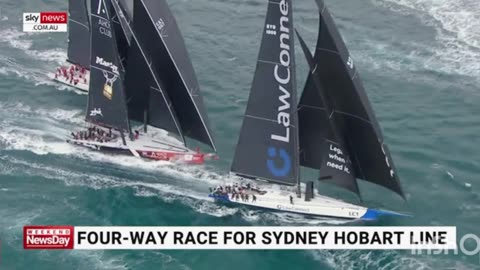 Four-Way Battle for Line Honours as Sydney to Hobart Yacht Race Nears Dramatic Finish