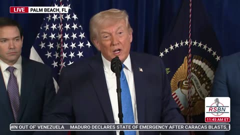 WATCH: President Trump, "We're going to run the Country" of Venezuela during this transition.