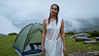 ₹500 Survival Challenge Completed ✅ _ Village Girl Ends 24 Hours in Rainy Mountains