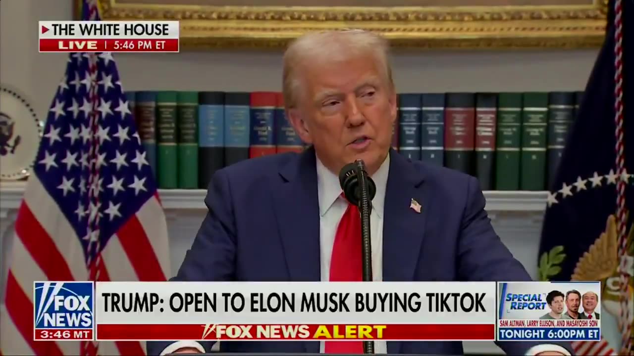 🇺🇸 President Trump Says He's Open to Elon Musk Buying TikTok!