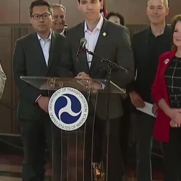 Sean Duffy announcing a federal investigation into California’s High-Speed Rail funding
