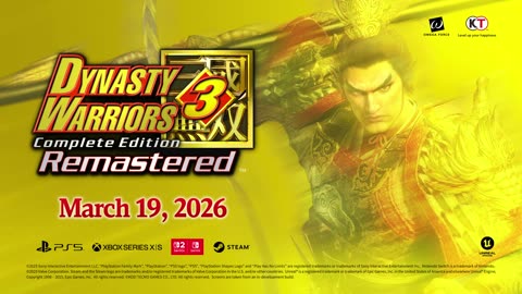 DYNASTY WARRIORS 3: Complete Edition Remastered - Announcement Trailer