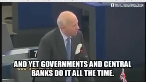POLITICIAN FLIPS OUT AND EXPOSES CENTRAL BANKS SCAM