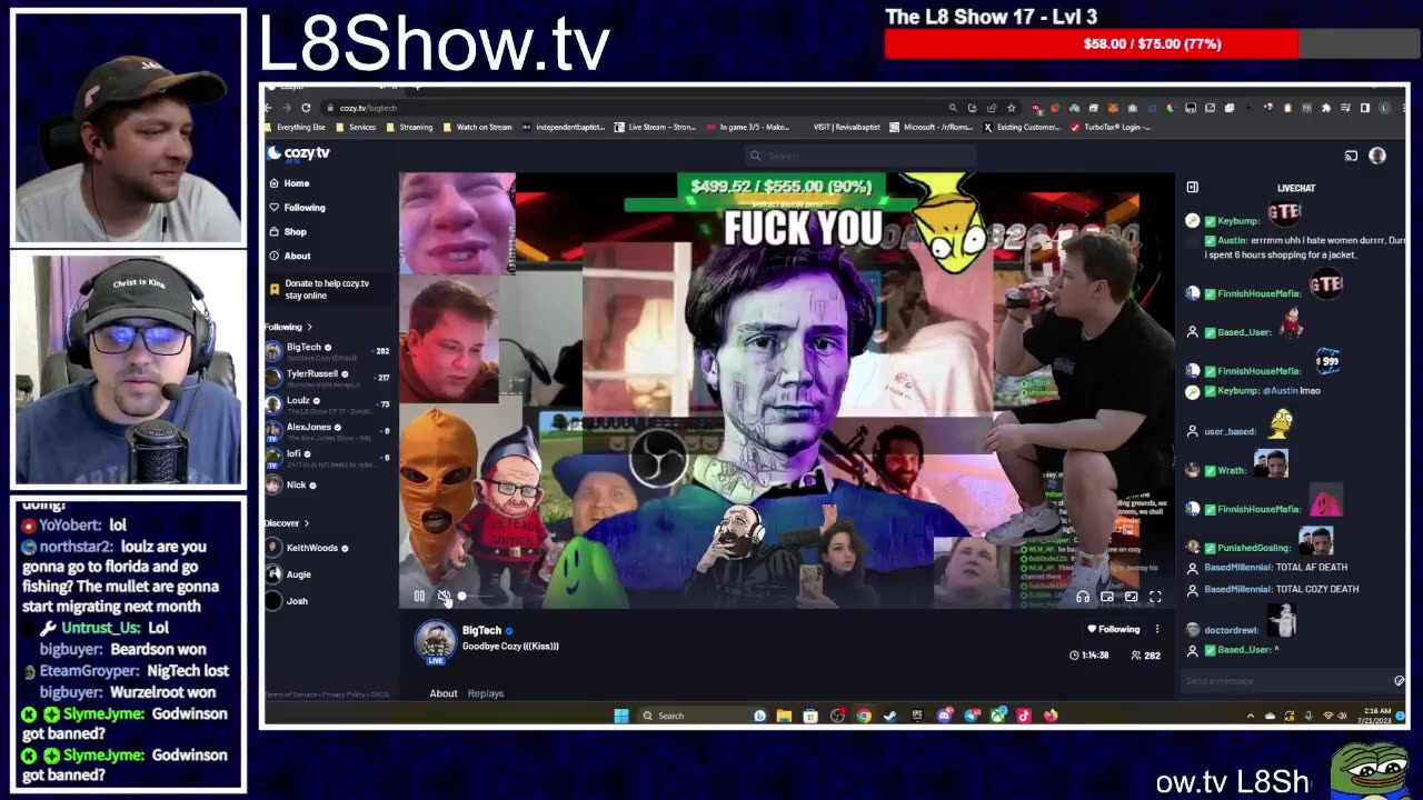 The L8 Show - Episode 017 - Guest Zykotik Sentenced - 2023-07-20
