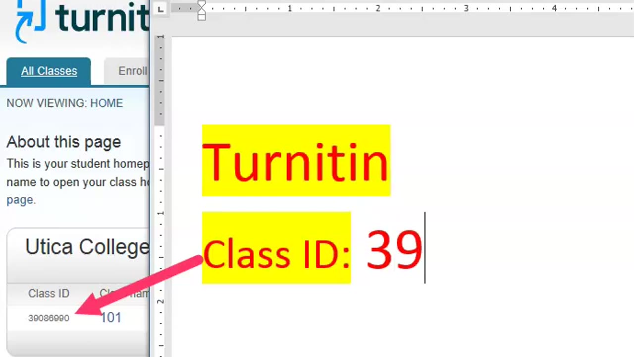 Turnitin Instructor Access with Free Class ID and Enrollment Key for students