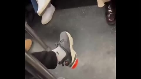 BRONX MAN SLAMS PRO HAMAS PROTESTERS ON NYC SUBWAY