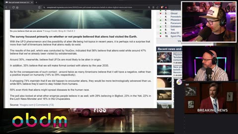 OBDM1347 - UFO Disclosure Soon? | Griefbots | Strange News