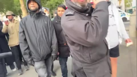 Muslim militia and Antifa closed in. Debate died. Violence took over