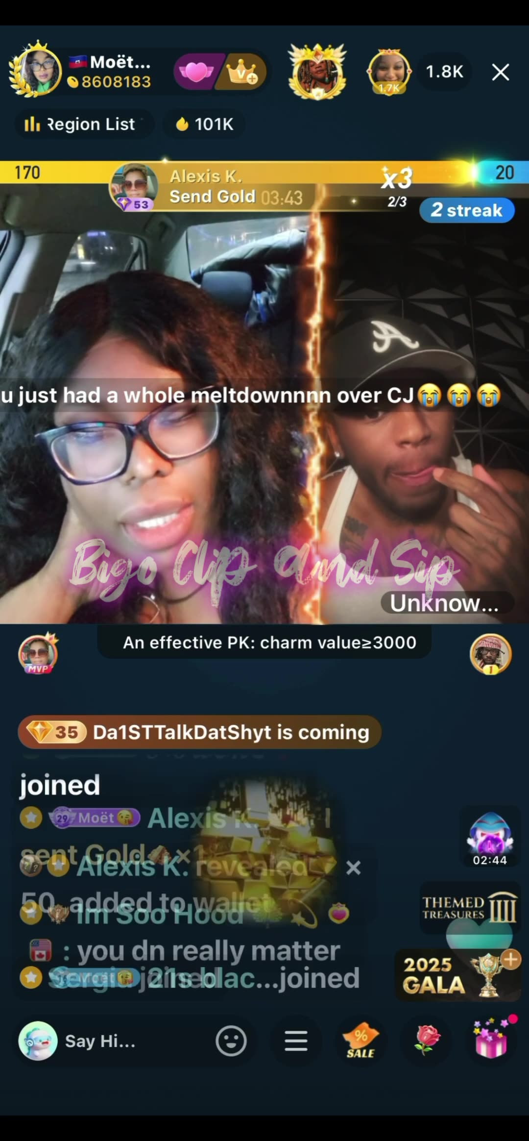 Moet tells Unknown she filed a police report it wasnt a hit n run 11/19/25 #bigoclipandsip