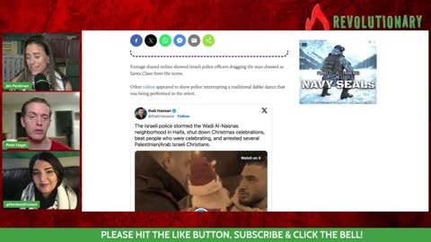 Israelis ARREST Palestinian Santa Claus On Christmas w/ Nerdeen Kiswani