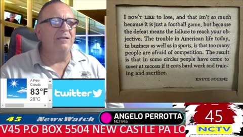 NCTV45 NEWSWATCH MORNING WED OCT 22 2025 WITH ANGELO PERROTTA