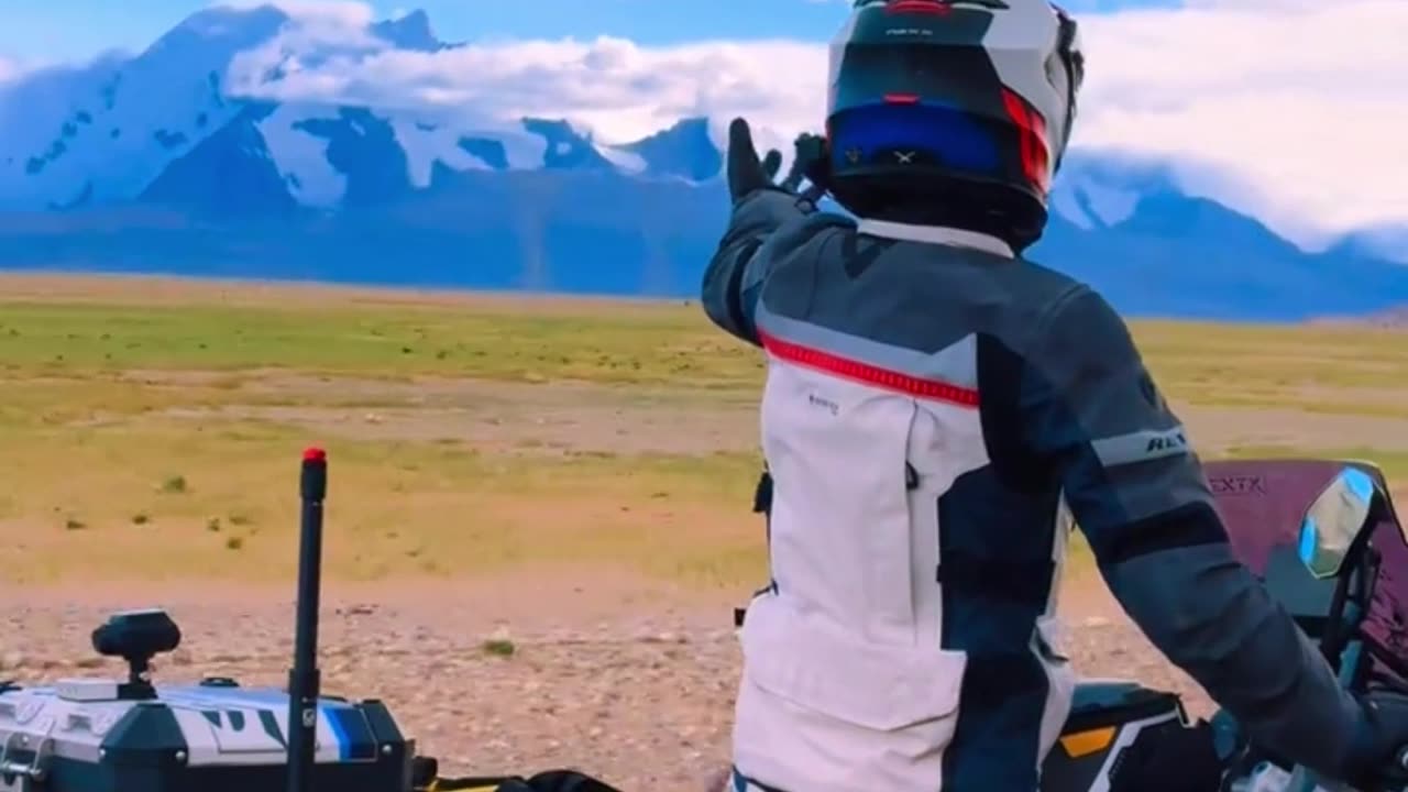 Bike on snow mountains | #trending #snow #Sportsbike #rider #mountains #motovlog
