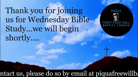 Wednesday Night Bible Study for November 5, 2025.