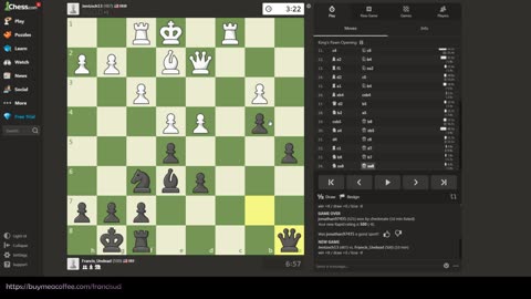 Loads of ups and downs at chess.com