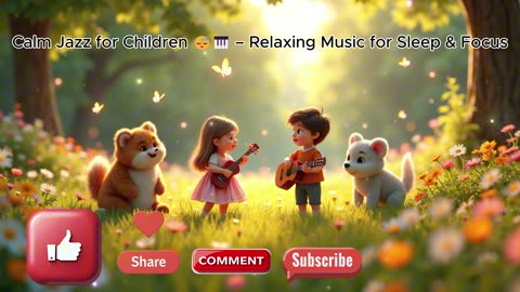 Calm Jazz for Children 😴🎹 | Peaceful Sleep & Relaxing Music for Kids | Little Lamb Studios
