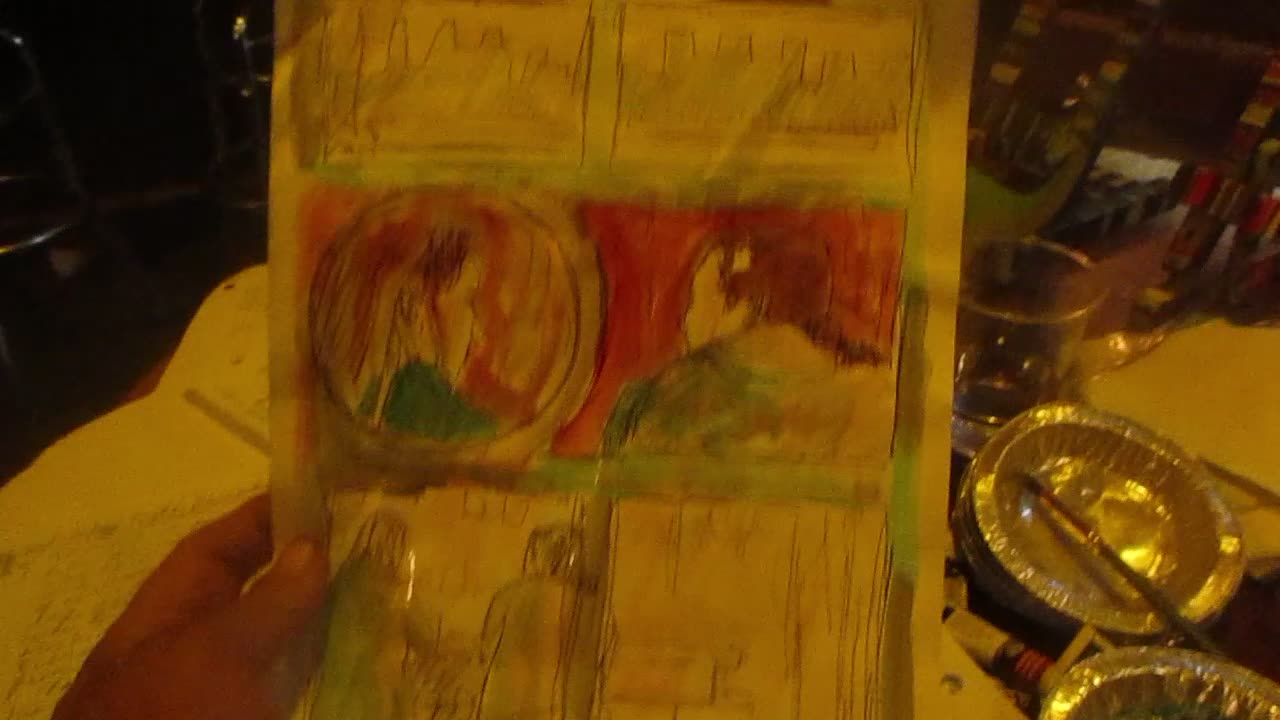 My Art Table Set-Up at SPECS, San Francisco. 12/10/2025.