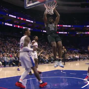 Brooklyn Nets - the vision by @trendonw 🥽 the rim rocker by @dayron_sharpe 💥