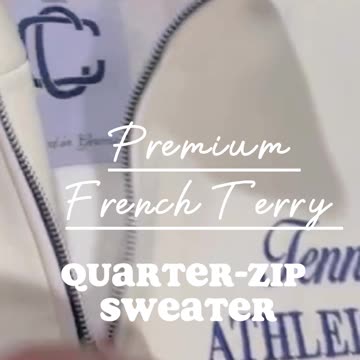 🔥 Premium French Terry Quarter-Zip Sweater – Elevate Your Style! 🔥