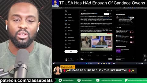 CHARLIE KIRK... EMPLOYEES SUPPORT CANDACE!