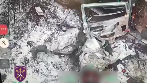 The invaders' assault "Lada" rushed into the attack through a snowy field, but Ukrainian