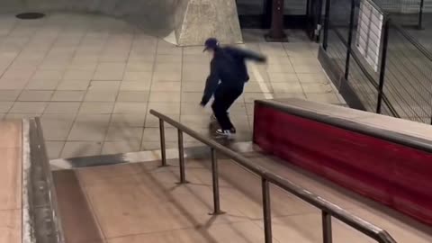 🤯🛹 The Craziest Handrail I've Ever Seen! Wait For The End... | SkateNation