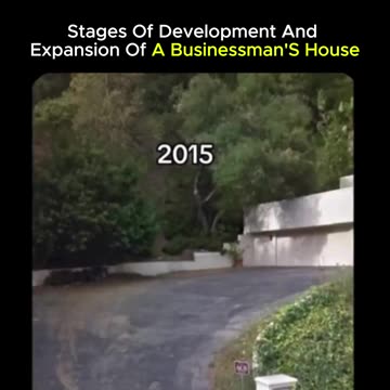 Stages of development and expansion of a businessman's house🏡