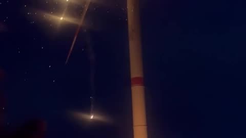 The moment of attack on the third wind turbine in Kramatorsk!