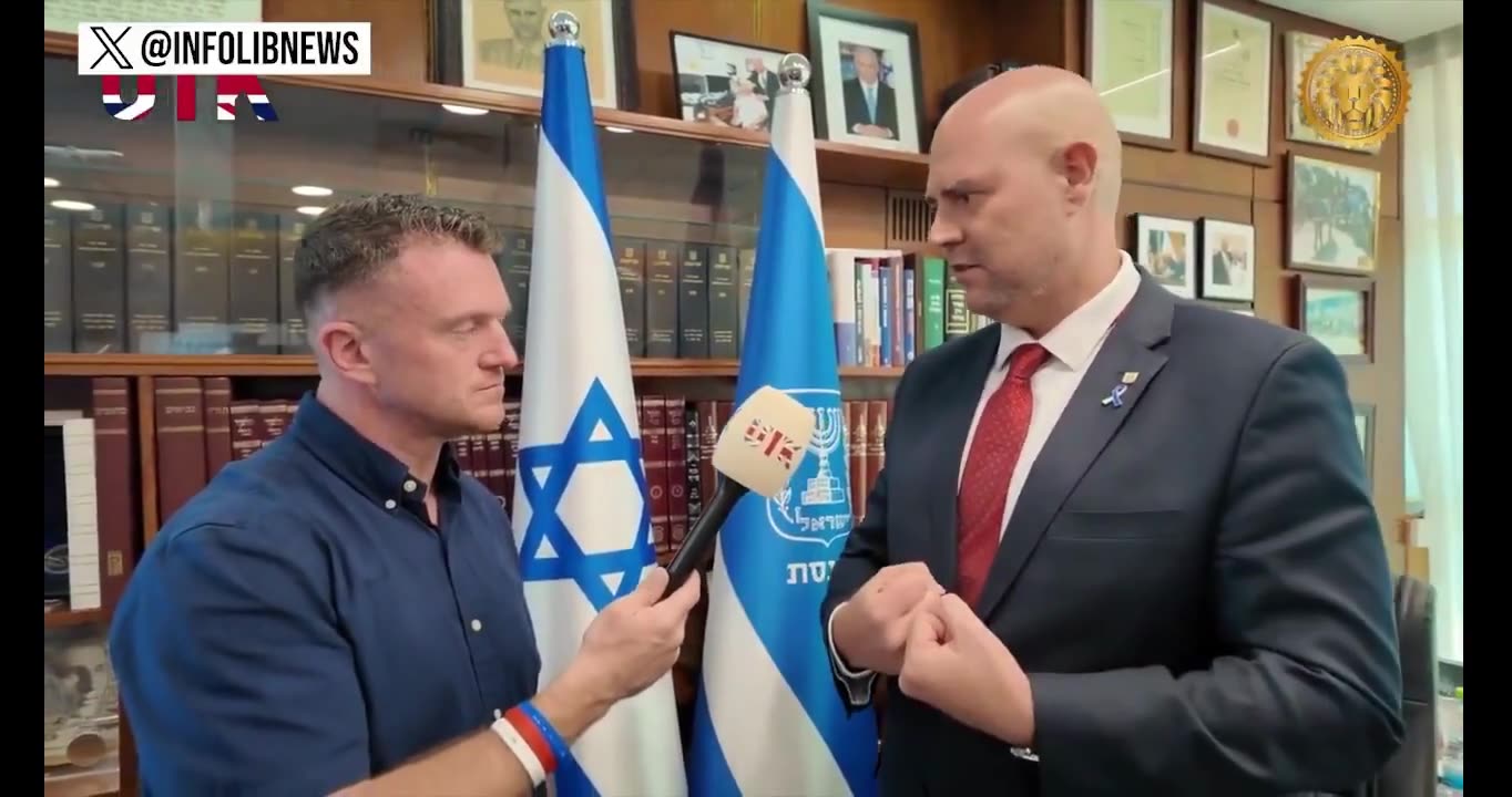 Tommy Robinson Humiliation Ritual In Israel