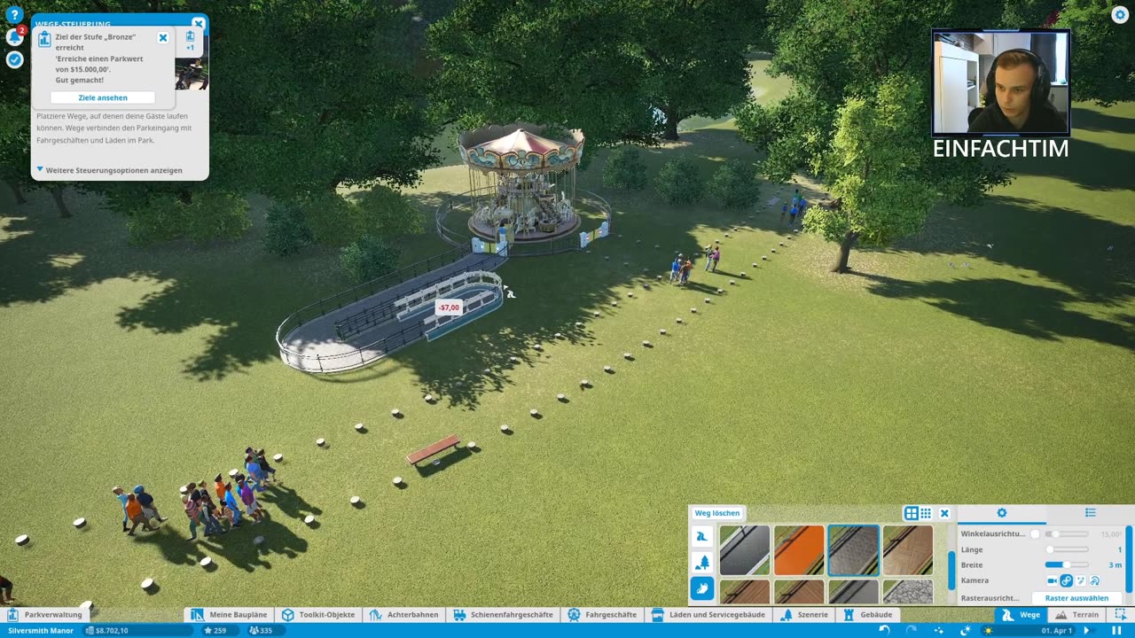Planet Coaster Kampagne - Silversmith Manor - Angespielt