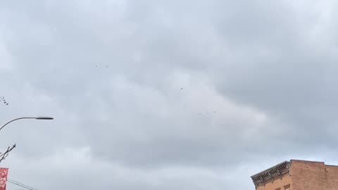 Low flying "clouds" in the atmosphere limiting direct sunlight from the two suns'