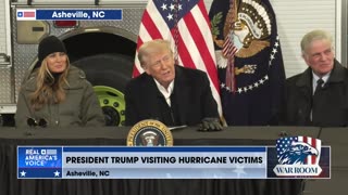 President Trump Speaks On Disaster Relief And FEMA In Asheville, NC