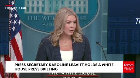 Reporter Asks Leavitt About AP Reporter Barred From The Oval Office Over 'Gulf Of America'.