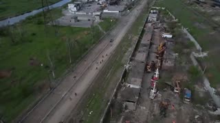 Ukraine War Combat Footage: 'Azovstal After Liberation. Aerial View. Col. Cassad'