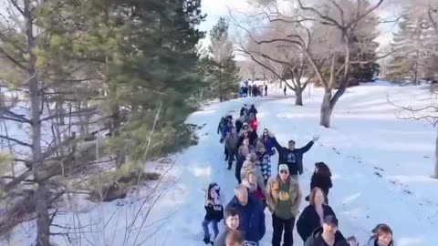 CANADA 🇨🇦 Drone view of massive momentum for Alberta independence