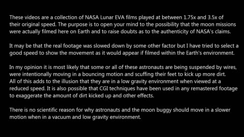 Apollo 14 Lunar EVA Films - Speed Adjusted